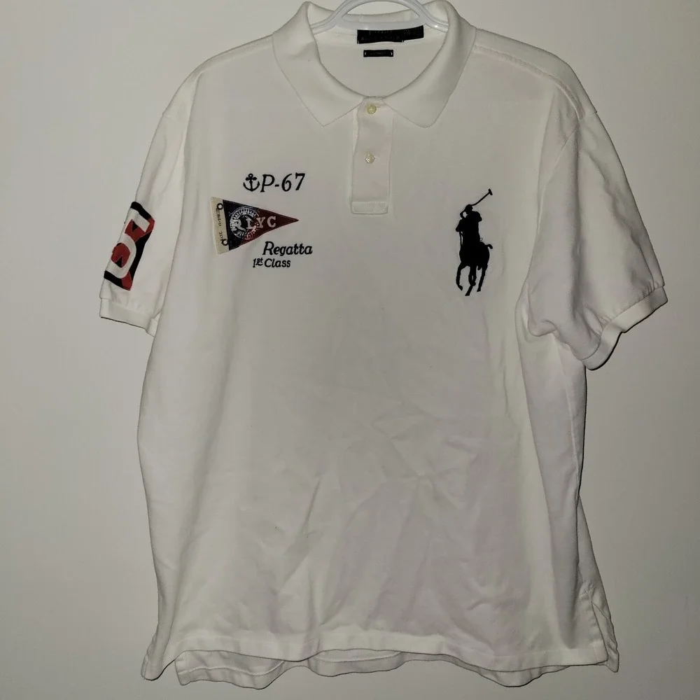 Polo Ralph Lauren Big Pony Yacht Club P-67 Regatta 1st Class Polo Men's Size XXL